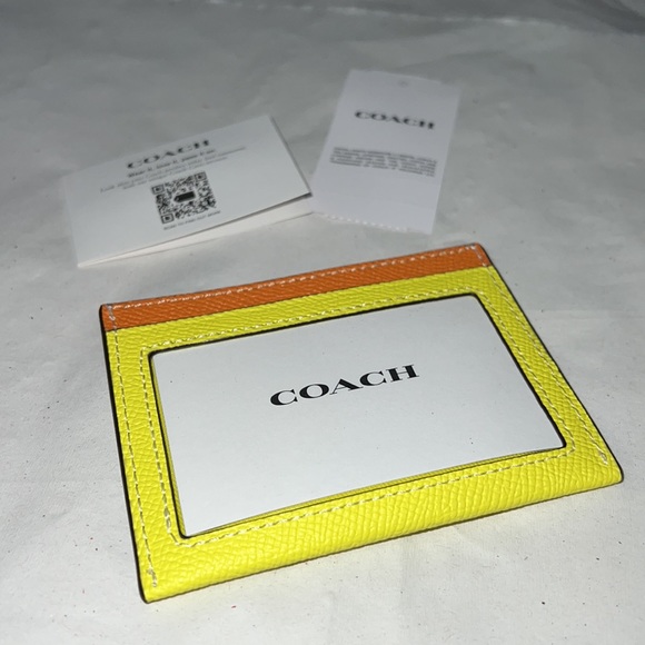COACH Slim Id Card Case In Colorblock - Picture 8 of 11